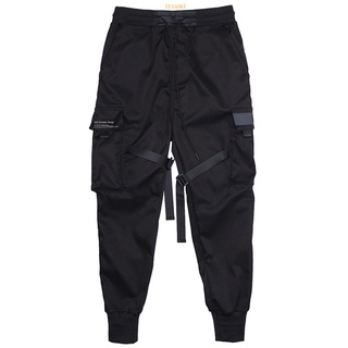 Men's Casual Harem Joggers Sweatpants Hip Hop Trousers Multi-Pocket Cargo Pants (9)
