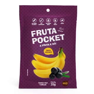 Fruta pocket acai & banana liofilizado 20g