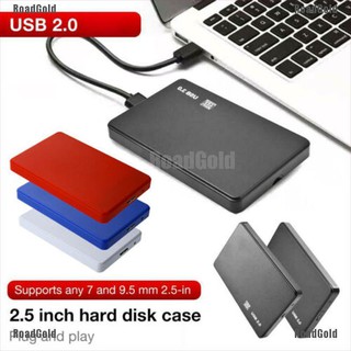 RoadGold USB2.0 2.5" SATA HDD SSD Enclosure Mobile Hard Disk Case Box for Laptop Co RG BELLE