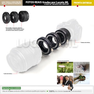 Tubo Extensor Macro Meike Para Nikon com Auto Foco AF e Baioneta de Plástico (1)