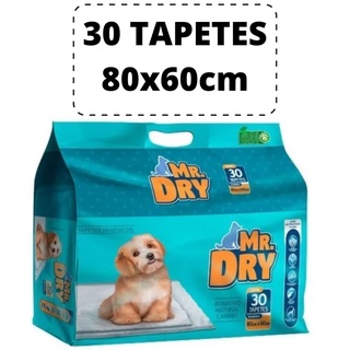 Tapete Higiênico Para Cães De Alta Absorção MR DRY 80x60 - 30 Unidades