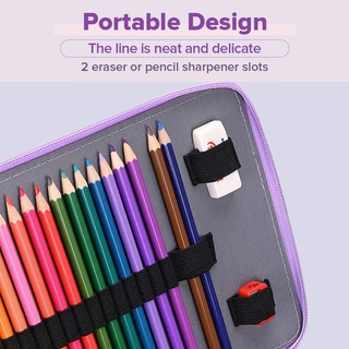 Pencil Case Estojo De Lápis Escolar De Grande Capacidade Com Zíper E 200 Compartimentos (6)
