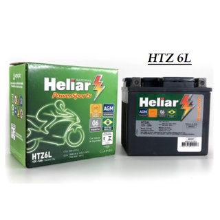 Bateria Moto Heliar HTZ6L 5ah Honda ORIGINAL125 150 160 Titan Biz Fan CG