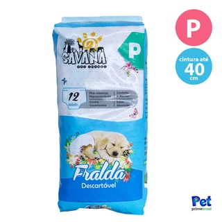 Fralda p/ Cães Savana P, M e G - 12 unidades