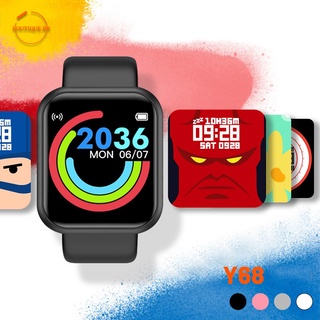 Y68 D20 smartwatch Bluetooth monitor fitness relogio impermeável smart watch