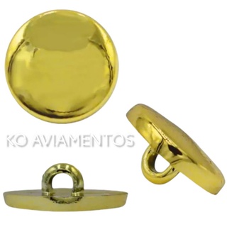 Botão com Pé Dourado (NK001) com Pé - Tamanho 10MM e 13MM - Pacote 10 unidades