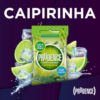 Camisinha Preservativo Prudence Caipirinha Com 3 Unidades (1)