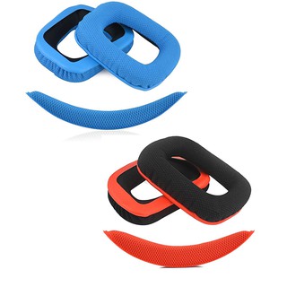 Replacement Earpads Ear Pads Cushions for Logitech G430 G930 Headphones + Replacement Headband/Cushion Pad Repair Parts