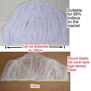 Universal Model Baby Carriage Mosquito Net Dense Mesh Full Cover Dustproof and Mosquito Repellent (3)
