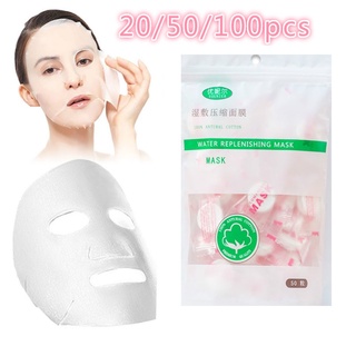Máscara Comprimido Descartável Desidratada Limpeza Facial Skincare 20/30/50/100un