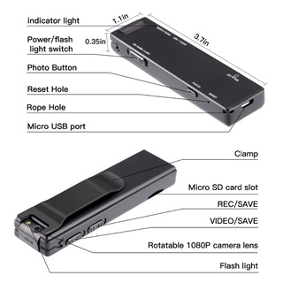 Vandlion A3 Mini Câmera HD Lanterna Micro Cam Corpo Magnético De Detecção De Movimento Snapshot Gravação Em Loop Camcorder (5)