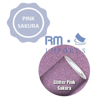 Vinil Adesivo com Glitter PINK SAKURA - Recorte P/ Silhouette - 1 metro