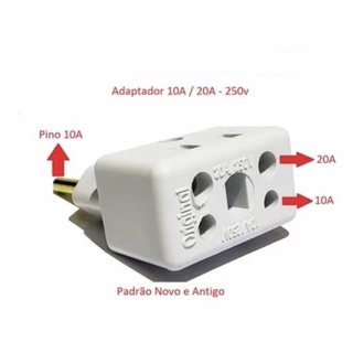 Adaptador de tomada Multiuso Plug bob Esponja T benjamin 10/20 amperes (1)