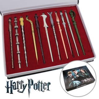 11 Pcs Varinha Mágica Harry Potter Hermione Dumbledore Voldemort Cosplay Halloween (1)