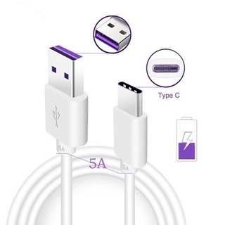 For Mobile Phone Charging Cable 1m Fast Charging Cable Type-c Data Cable For Huawei 5A Charging Cable