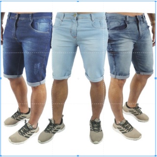Bermuda Jeans Masculina Rasgada PREMIUM