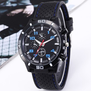 Relógio Masculino Relógios Esportivo Da Moda Com Pulseira De Silicone Quartzo De Relógio Casual Relógios Masculinos