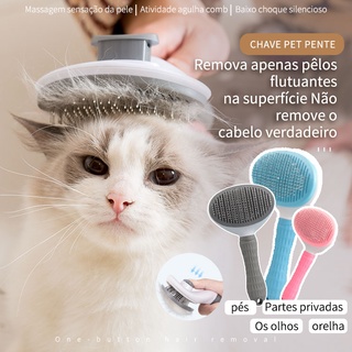 Excelente Oferta Especial De Um Botão Rápida Limpar Pet Pente Remoção De Cabelo Não Enganhados Escova Gato Grooming Dispositivo Suprimentos