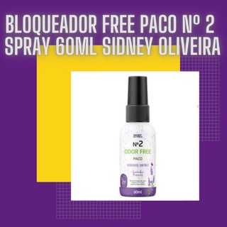 Bloqueador Free Paco nº 2 Spray 60ML Freeco Sidney Oliveira + BRINDE