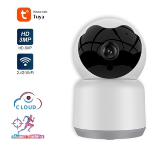 3MP Tuya Smart IP câmera inteligente WIFI sem fio câmera de segurança doméstica IR visão noturna bidirecional áudio monitor de bebê para animais de estimação PK Xiaomi Mijia