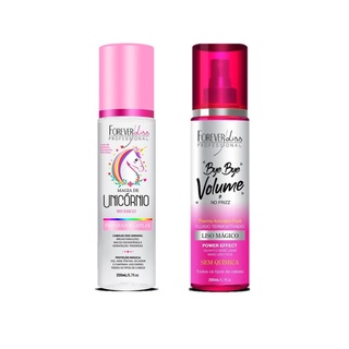 Magia De Unicórnio + Bye Bye Liso Mágico leave-in Forever Liss
