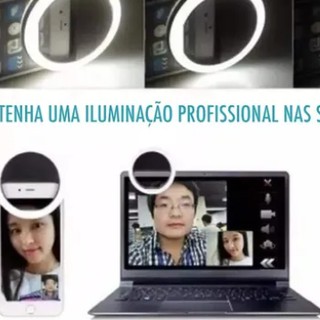 Ring Light Selfie Luzes Portátil Telefone Móvel De Luz Beleza Flash Fill Luz Para Smartphone/LED PARA CELULAR (2)