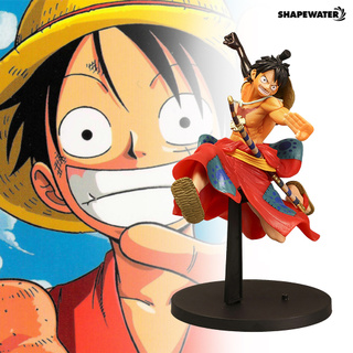 Shapewater Luffy Modelo One Piece Estatueta Projeto Simulação Collectible Anime Action Display Mold Para O Desktop