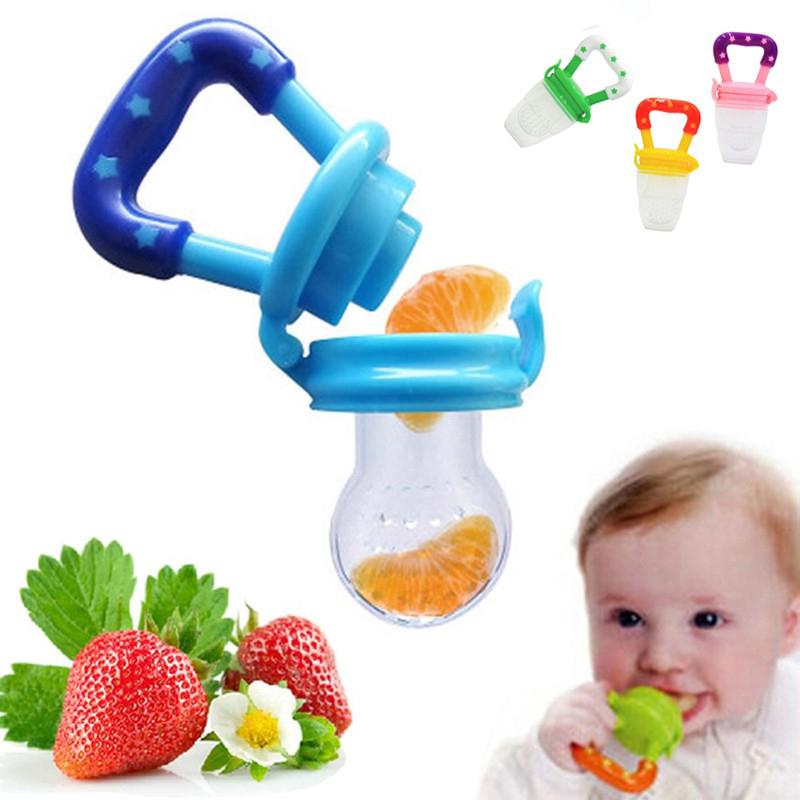 Novo Bico De Comida De Bebê Alimentador De Silicone Chupeta Frutas Carne Ferramenta De Alimentação Suprimentos (1)