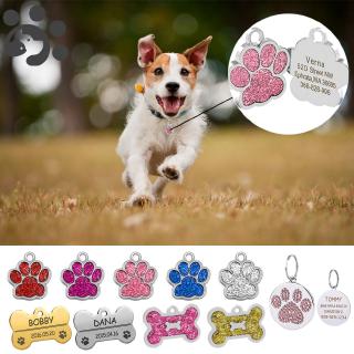 Pet ID Tag Personalized Dog Tags Engraved Name Tag for Dogs Cat Puppy Pets ID Name Collar Dog Nameplate Pet Bulldog