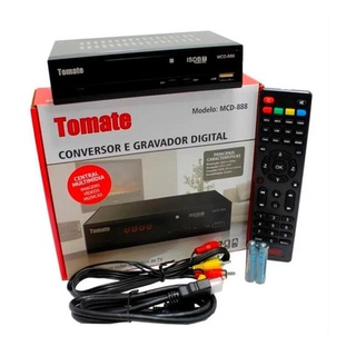 Conversor Digital Gravador Bivolt Tv Digital Tomate Mcd-888