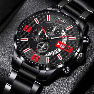 Men's Watch Luxury Stainless Steel Quartz Watches Men Sports Casual Calendar Wrist Watch