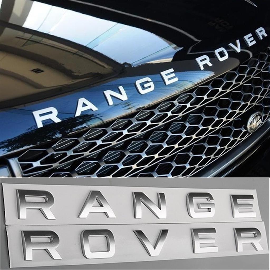 Para Land Rover Range Rover Emblema Estilo Do Carro Cobertura Frontal E Tampa Tronco Letras Etiqueta Do Logotipo