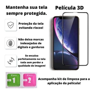 Película 3D iPhone 7 8 Plus 11 XR 6 XS Max 12 Pro 13 Mini Cobre Toda Tela (6)