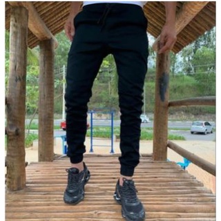 calça preta masculina jogger barata vários cores