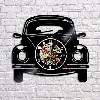 Fusca Volkswagen Carro Marca - Relógio Disco De Vinil Decoração
