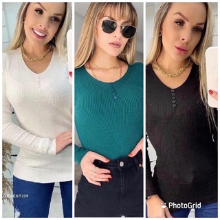 blusa de inverno（xf2040) /suéter/modal/gola redonda/feminino outono inverno