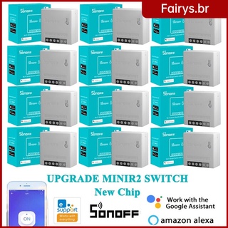 Sonoff MINI R2 Inteligente Interruptor Pequeno De Controle Remoto WiFi Suporte Externo Fairys.br