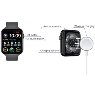 2021 HT99 Smartwatch Telefone Sem Fio De Carregamento Dial Senha Crown Botão Pressão Arterial De Oxigênio Temperatura (7)