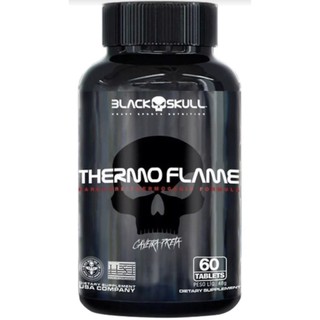 Termogênico Emagrecedor Thermo Flame 60 120 Tablets - Black Skull (1)