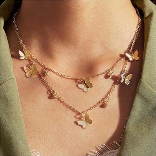 bingo collar de mariposa bohemio vintage multicapa