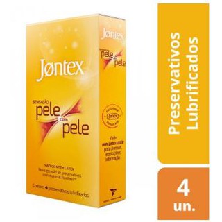 Preservativo Jontex Sensação Pele com Pele 4 Unidades