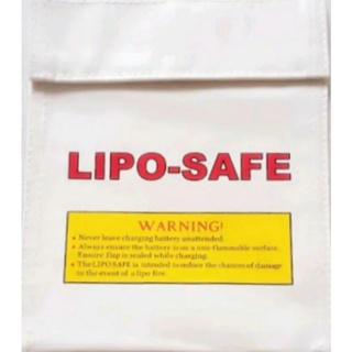 Lipo bag 18x23 branca safe guard saco anti chamas bateria lipo aero drone rc