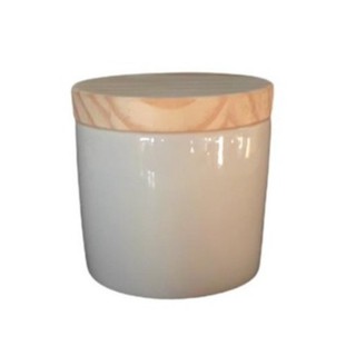 Pote de porcelana multiuso, porta algodão e cotonete bebês ( cod. P) (1)