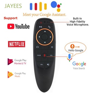 JAYEES 2.4G G10/G10S For Smart TV TV Box Computer Voice Air Mouse Remote Control