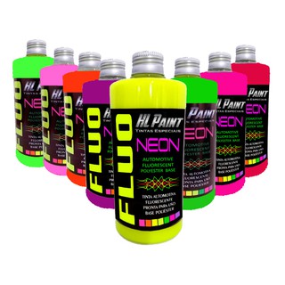 Tinta Automotiva Fluorescente (neon) - Cores Vivas - 550ml