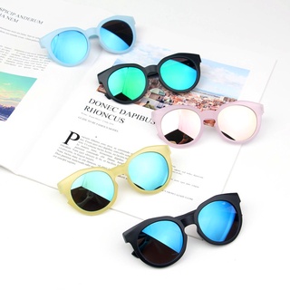Óculos De Sol De Sol Refletivos Coloridos Com Proteção Uv400 Para Meninos E Meninas