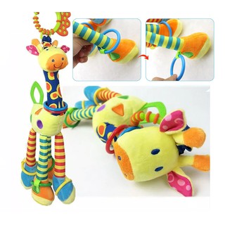 Girafa Mordedor Chocalho Pelúcia Brinquedo Para Bebê