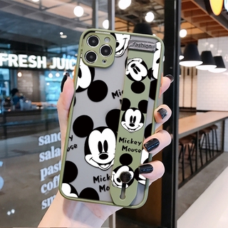 (Capa de desenho animado) Capa para Xiaomi Poco M3 M3 Pro M3 Pro 5G ​Ultra fina à prova de choque Mickey Mouse para meninas Capa de proteção de lente completa Capas Capinha (With Wristband) (7)
