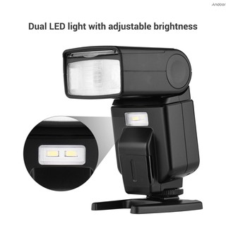 Universal Flash Speedlite Gn40 Ajustável Led Fill Light On-Camera Flash Com Suporte De Substituição Para (3)