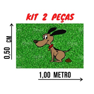 KIT 2 Tapete Higienico Grama Sintética 1 x 0,50m Petgrass Promoção